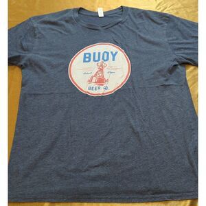 Buoy Beer Co Astoria Oregon T-Shirt Heather Navy Men’s XL Royal Apparel USA